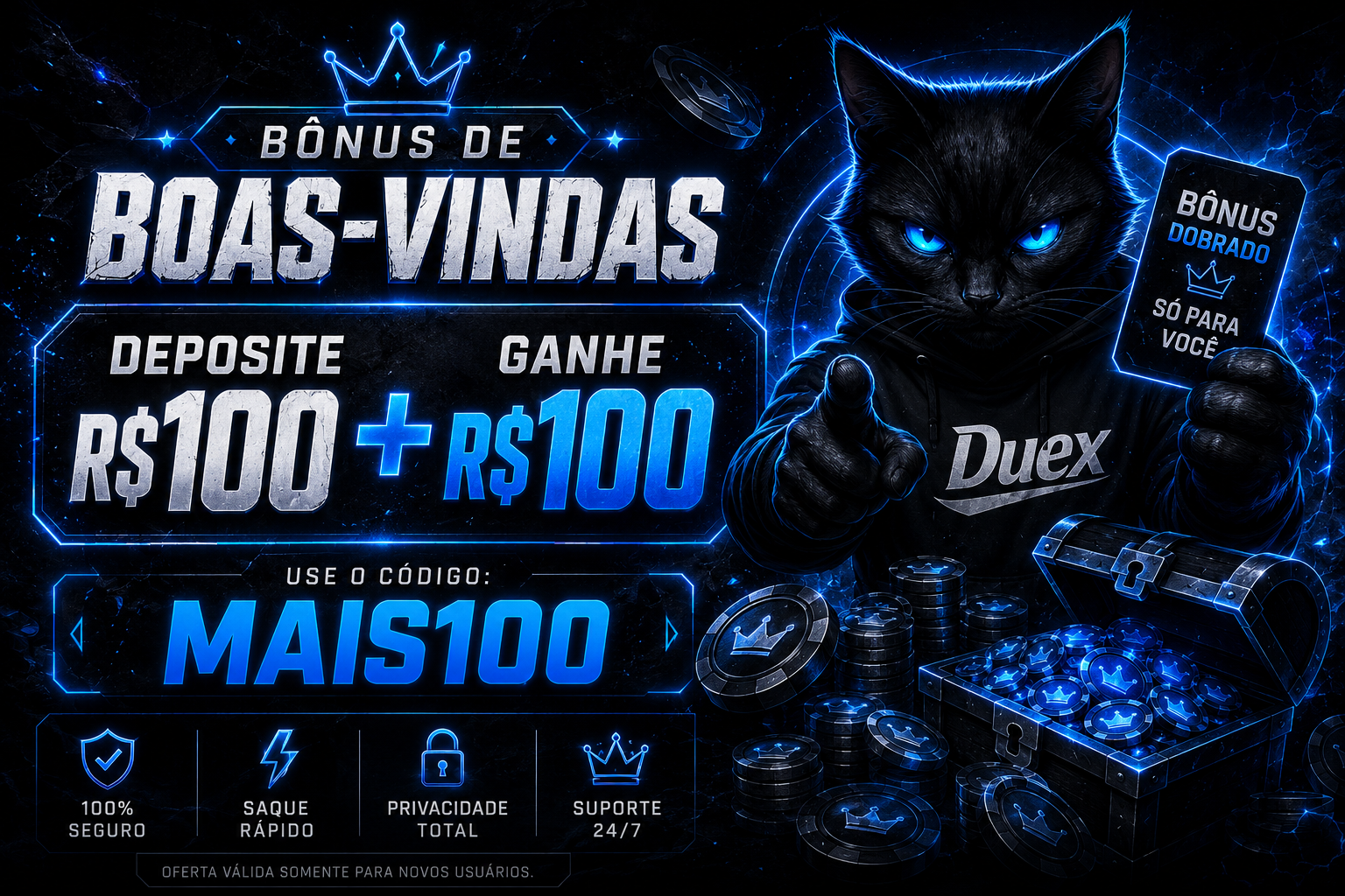 Bônus de Boas-Vindas 100%